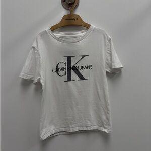 Calvin Klein Jeans Kids White Logo Tee